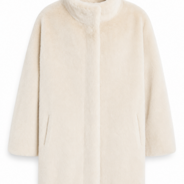 Classic Longline Wool Blend Coat in Camel